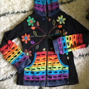 Cotton hooded sweatshirt